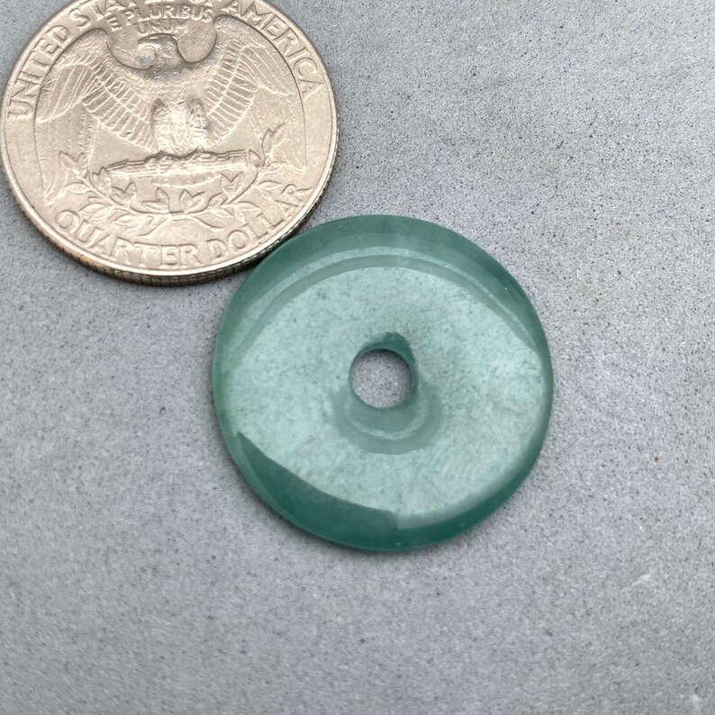 1 Hand Polished Green Jade Donut Green Jadeite Donut Natural Etsy