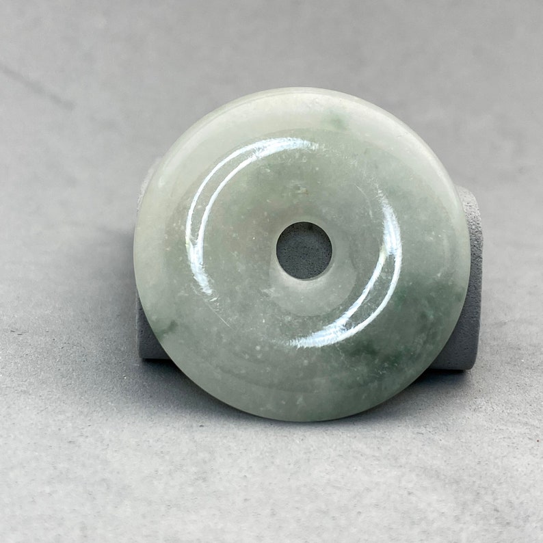green jadeite donut natural color jadeite donut 1 Hand polished green jade donut