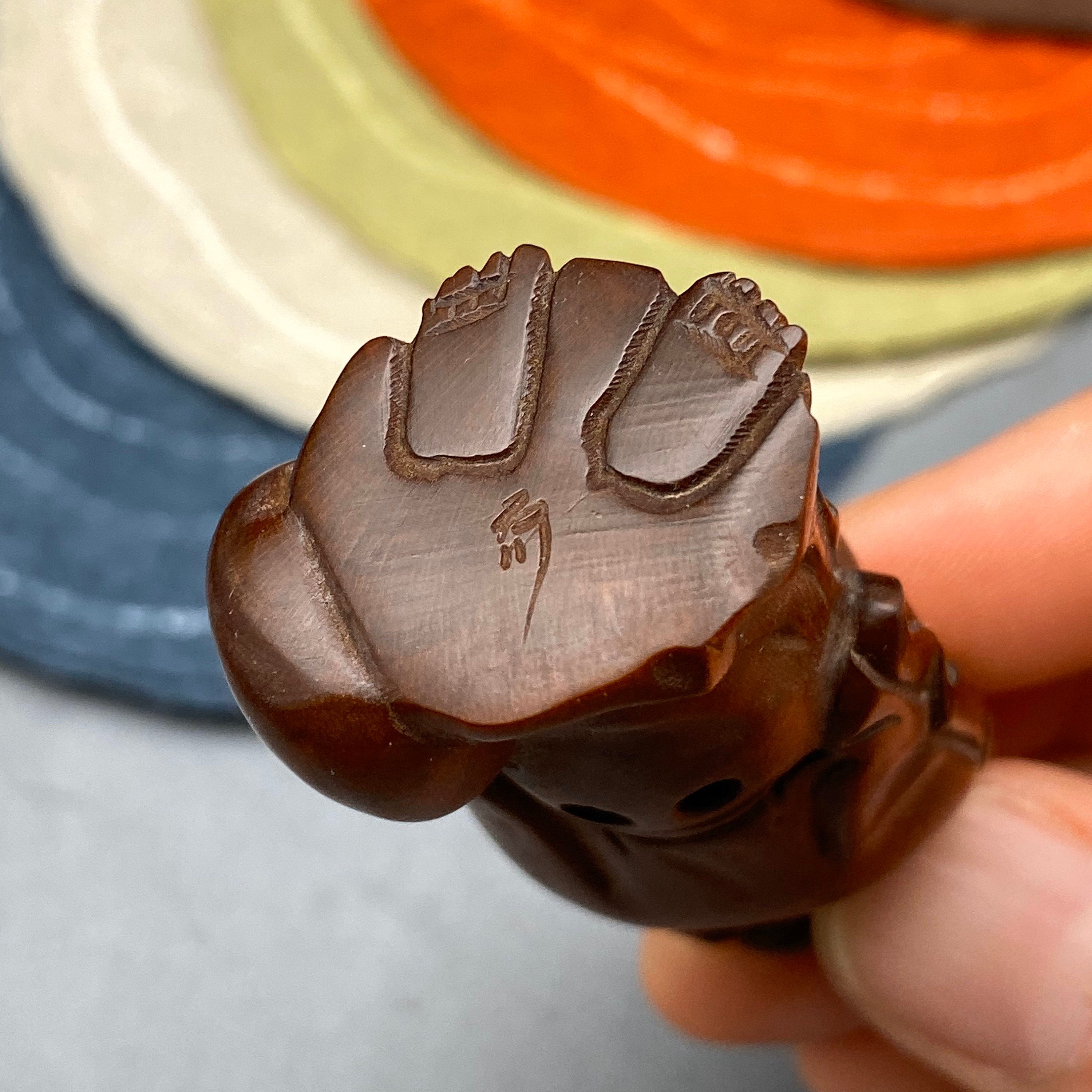 Hand Carved Boxwood Happy Buddha, Hotei, Happy Buddha Hand Carved Boxwood Happy Buddha, Hotei, Happy Buddha
