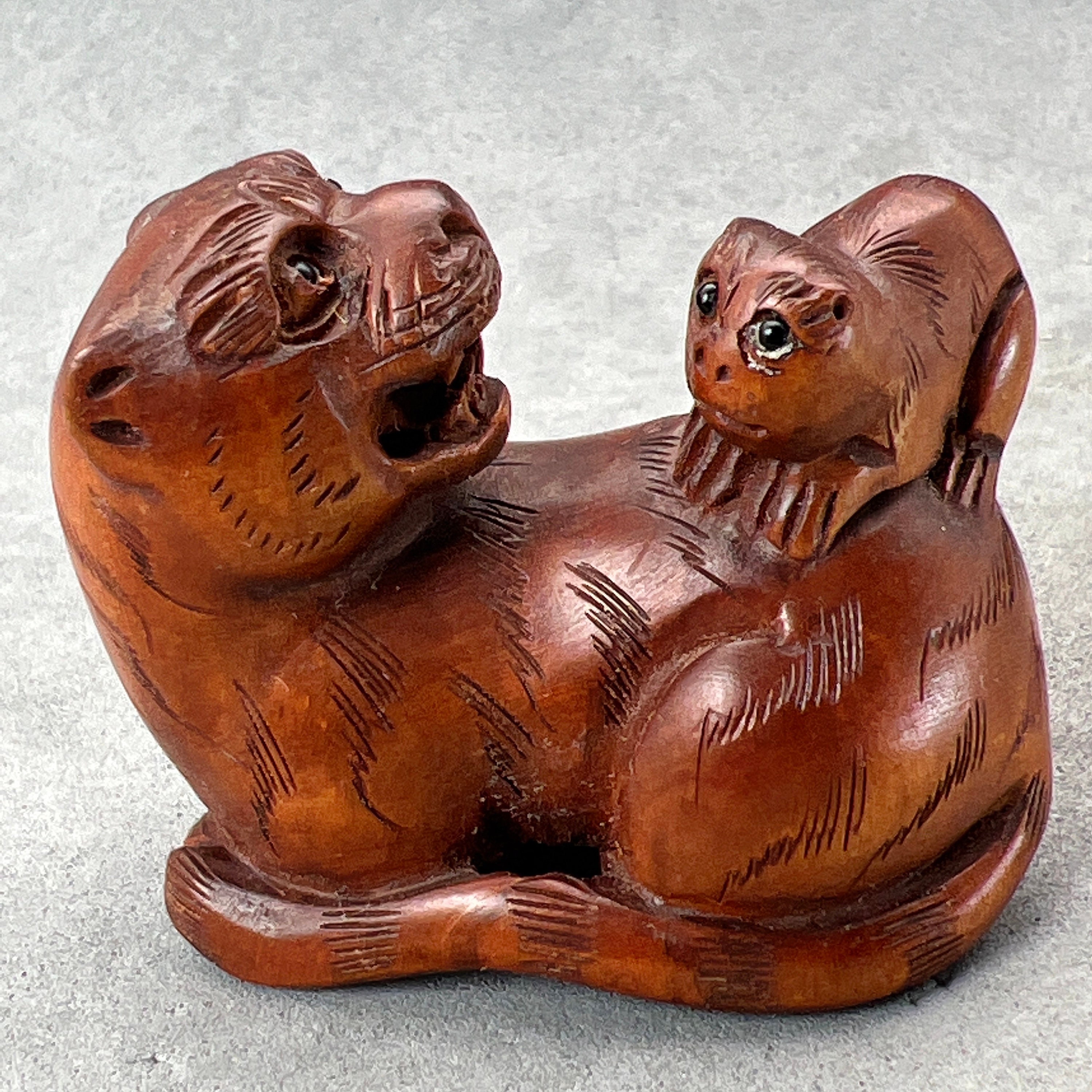 Netsuke Tiger - Etsy Singapore