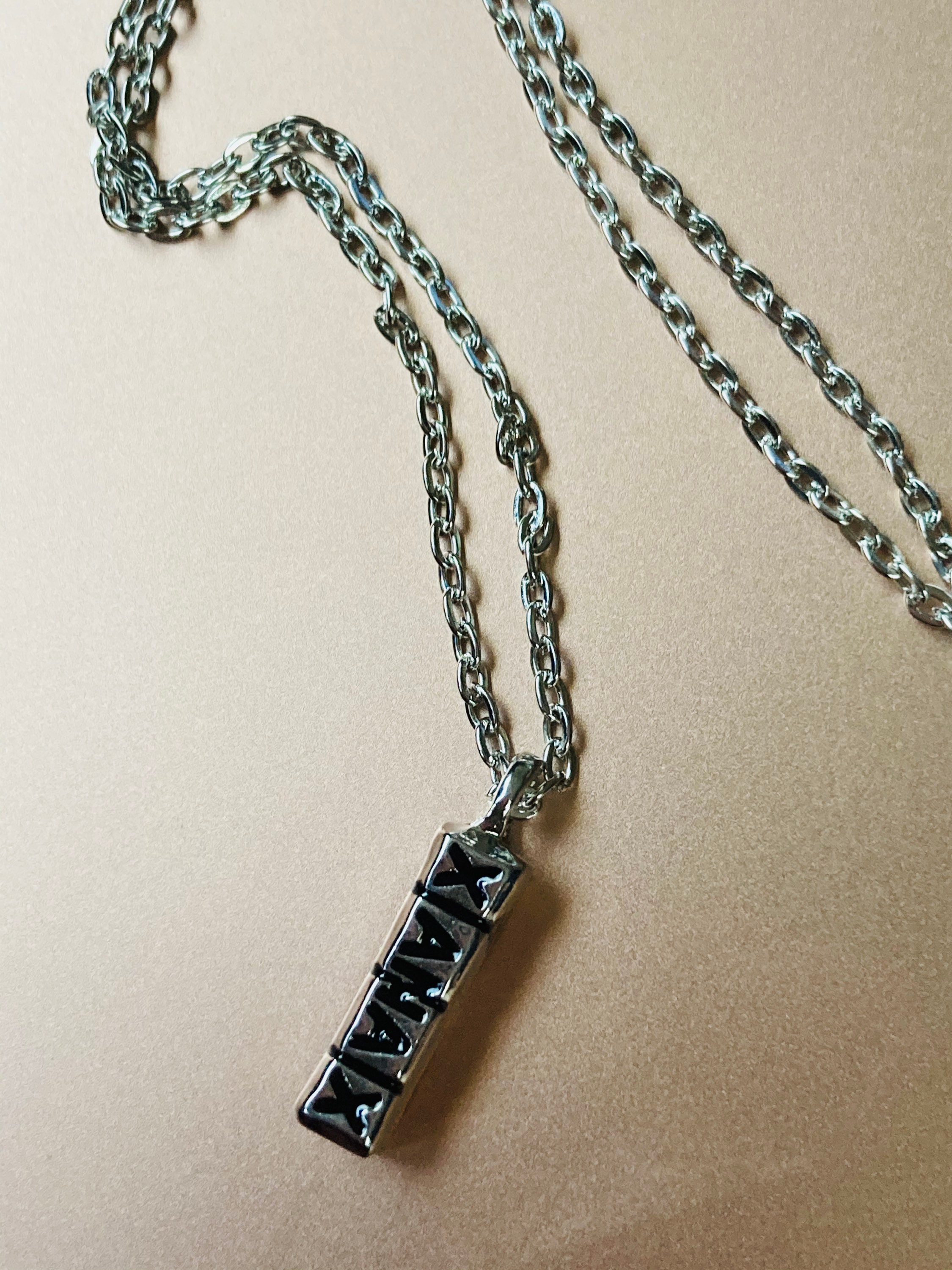 XANAX NECKLACE silver rose gold Etsy