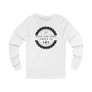 Noah and Sons Lumber Co. - T-shirt drôle sur le thème de la Bible T-shirt à manches longues en jersey