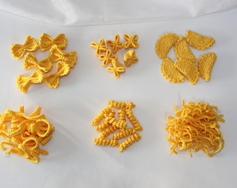 gehäkelte Nudeln, Pastaparty für die Kinderküche