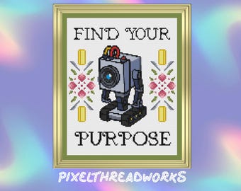 Find Your Purpose - Rick and Morty Cross Stitch *PDF PATTERN*