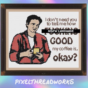 Gourmet Coffee - Pulp Fiction Punto Croce *SCHEMA PDF*