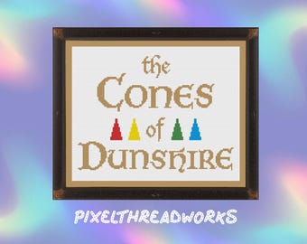 The Cones of Dunshire - Parks & Recreation Cross Stitch *PDF PATTERN*