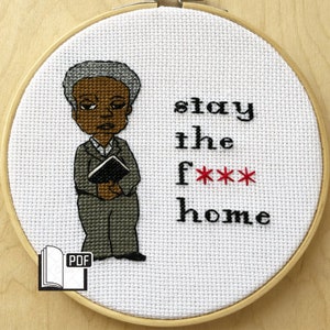 Lori Lightfoot - Resta a casa punto croce - SOLO MODELLO