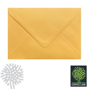 50 pack x C6 Butterscotch Yellow 100gsm Envelopes - 6 x 4" - 114 x 162mm - Premium Quality - Crafting, Cardmaking, Invites