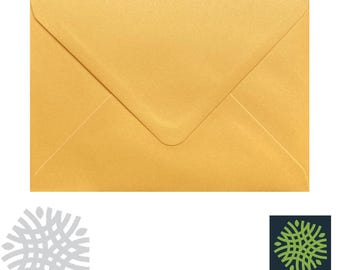 50 pack x C6 Butterscotch Yellow 100gsm Envelopes - 6 x 4" - 114 x 162mm - Premium Quality - Crafting, Cardmaking, Invites
