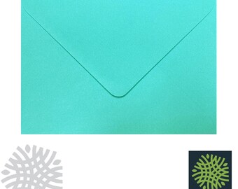 50 pack x C6 Aqua 100gsm Envelopes - 6 x 4" - 114 x 162mm - Premium Quality - Crafting, Cardmaking, Invites