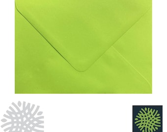 50 pack x C6 Lime Green 100gsm Envelopes - 6 x 4" - 114 x 162mm - Premium Quality - Crafting, Cardmaking, Invites