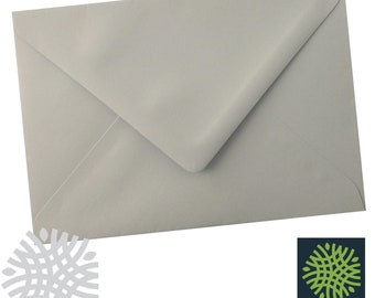 C6 Cloud Grey 100gsm Envelopes - 6 x 4" - 114 x 162mm - Premium Quality Mid Grey Envelope