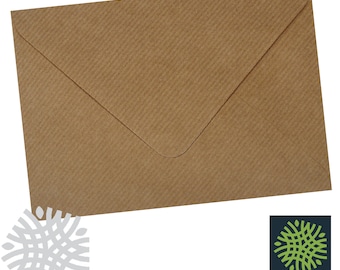 C6 Brown Ribbed Kraft 100gsm Envelopes - 6 x 4" - 114 x 162mm - Premium Quality
