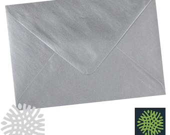 C6 Metallic Silver 100gsm Envelopes - 6 x 4" - 114 x 162mm - Premium Quality