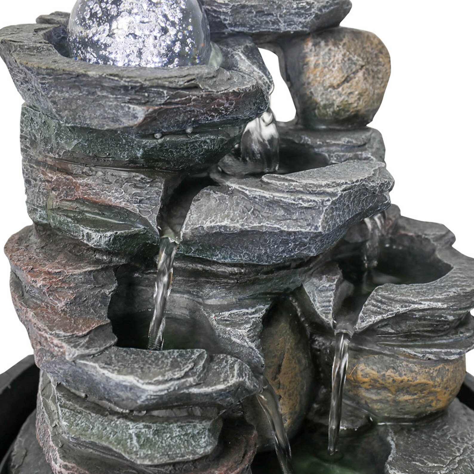 Desktop Fountain Tabletop Waterfall Fountain with Crystal Etsy