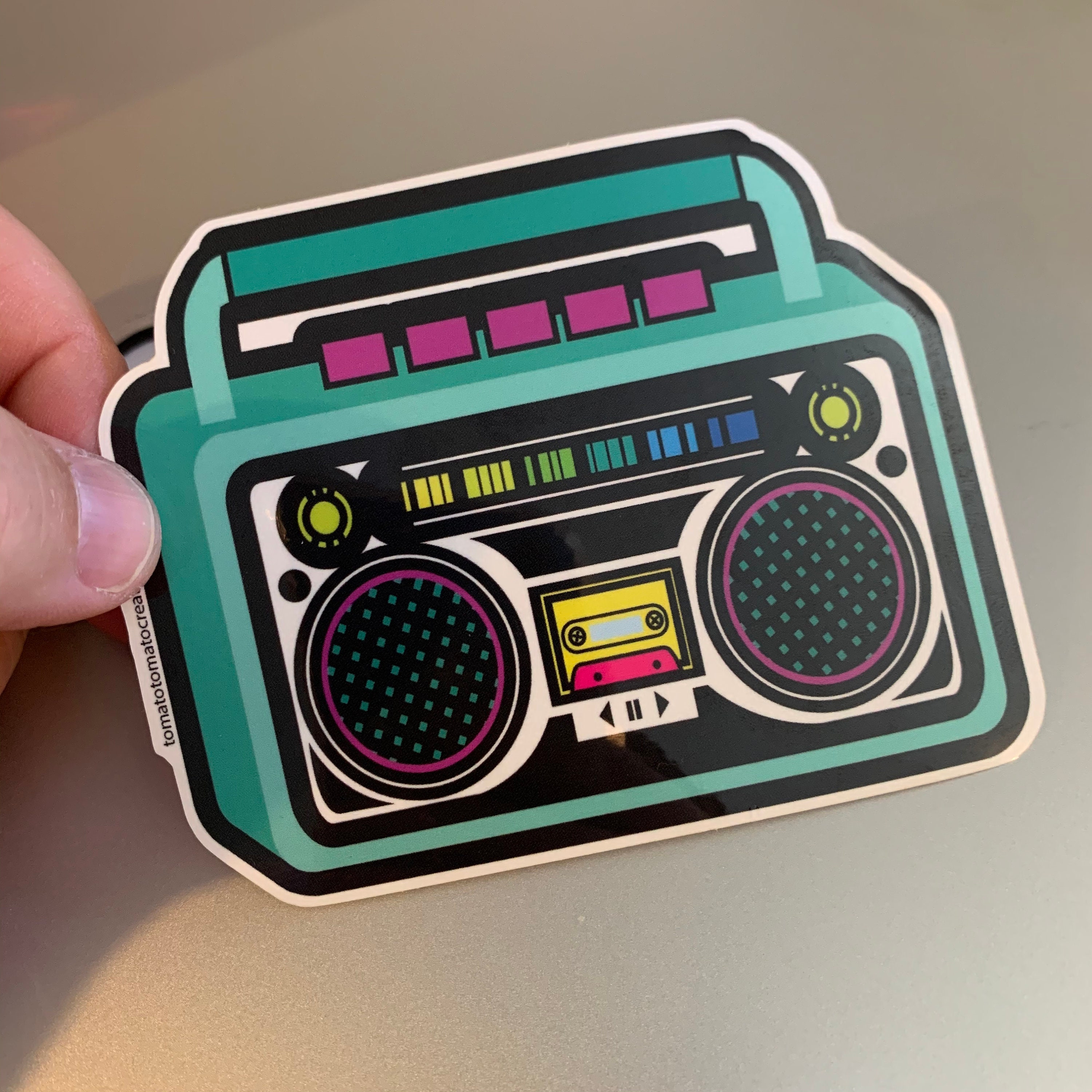 Vinyl Sticker BOOM BOX Etsy