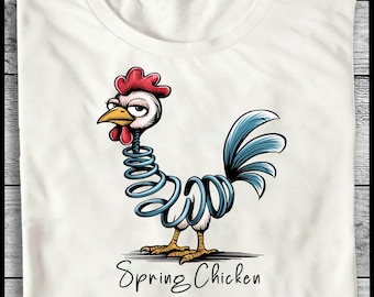 Spring Chicken PNG: Digital Download for Sublimation & Crafts