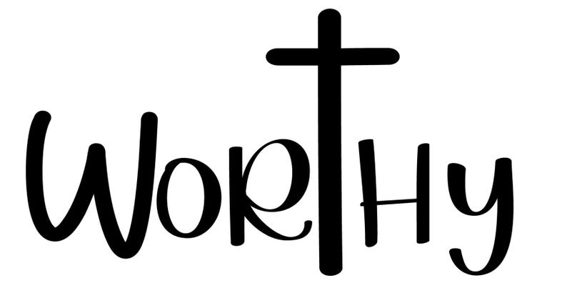 Worthy Cross PNG (digital Download) - Etsy Canada
