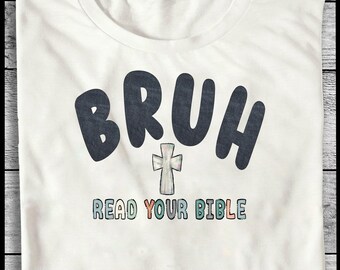 BRUH lies deine Bibel PNG sofortiger Download