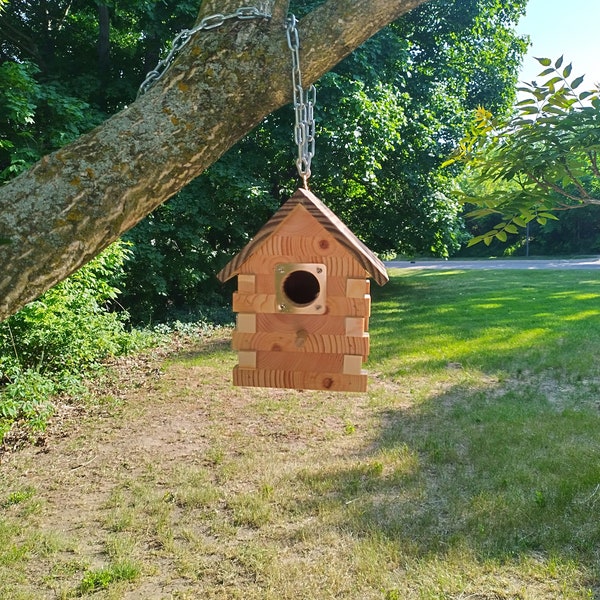 End grain birdhouse