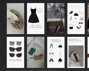 Instagram Templates for Content Creators | Influencer Social Media Templates | Instagram Stories | Branding Templates | Marketing Templates