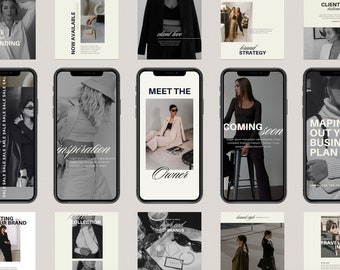 Aesthetic Canva Instagram Template | Modern Branding | Brand Kit | Social Media Bundle | Instagram Followers