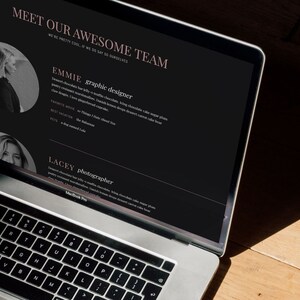 Meet the Team Showit Template Add-on Page | Web Page Design | Team ...