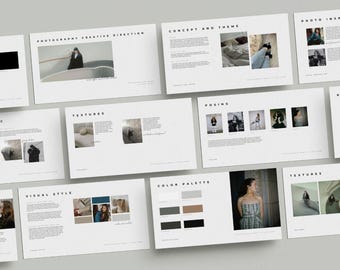 Photography Creative Direction Template | Photography Planning | Ebook Template | Photographer Template | Photographer Mood Boards