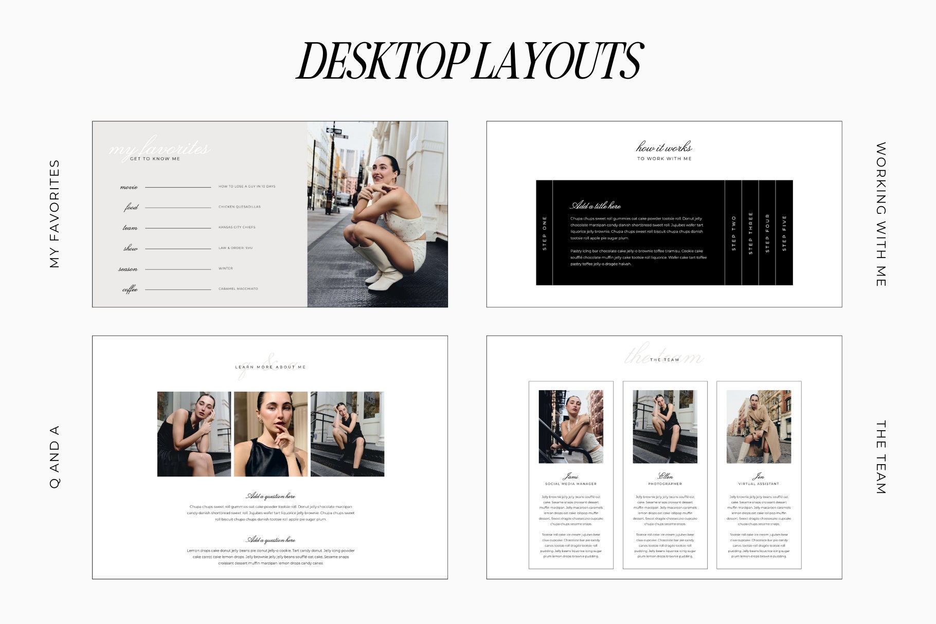 Get to Know Me Showit Add on Template | FAQ Showit Template | About the ...