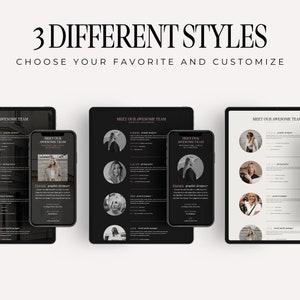 Meet the Team Showit Template Add-on Page | Web Page Design | Team ...
