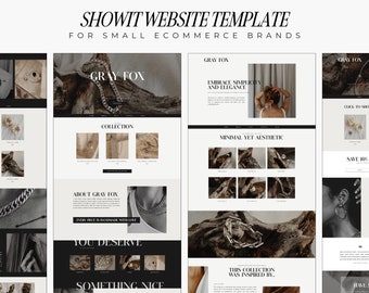Ecommerce Showit Website Template | Online Shop | Brand Kit | Ecommerce Website Template | Website Branding Kit | Instagram Stories