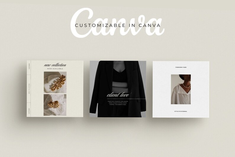 Make your Instagram feed stand out with our stunning aesthetic Instagram templates! Designed for female entrepreneurs and bloggers, these templates are customizable in Canva.