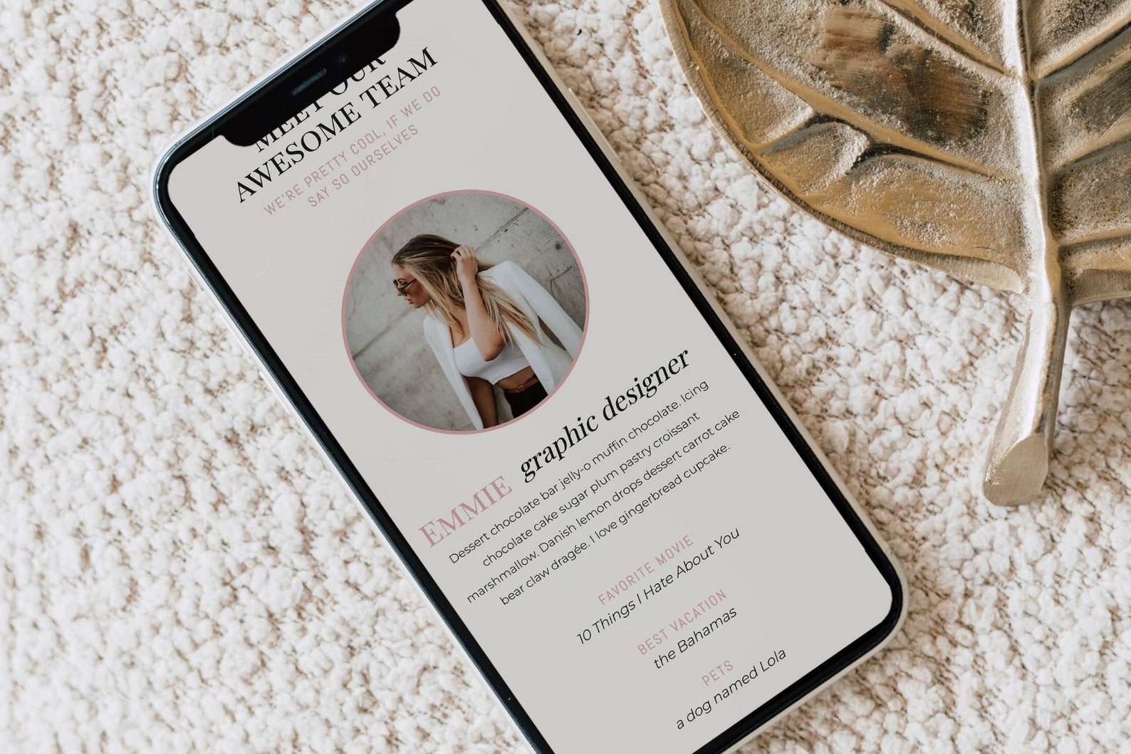 Meet the Team Showit Template Add-on Page | Web Page Design | Team ...