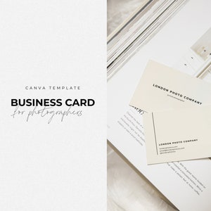 Photography Business Card Template | Canva Template | Editable Card | Business Card Design | Photographer Template | Photographer Branding