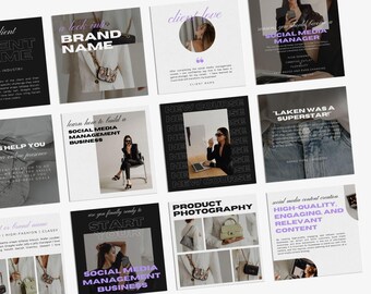 Instagram Template for Course Creators | Canva Templates | Instagram Followers | Brand Kit | Promote Online Course