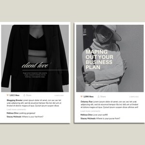 Elevate your social media with our aesthetic Instagram templates! Designed for female entrepreneurs and bloggers, these templates feature stunning designs and easy customization options that will help you create engaging and visually appealing posts.