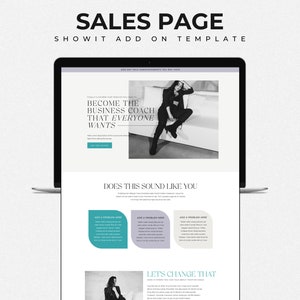 Showit verkooppaginasjabloon, Showit websitesjabloon, verkooptrechter landingspagina, Showit sjabloon, online cursus, Blogger-sjabloon