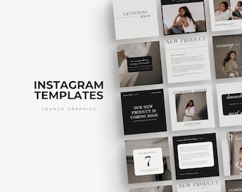 Launch Graphics Instagram Template | Course Creators | Instagram Followers | Brand Kit | Promote Online Course | Product Launch