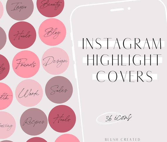 Instagram Story Highlight Covers for Influencers & Bloggers | Etsy