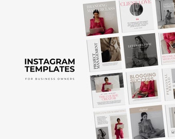 Customizable Canva Instagram Template for Course Creators | Instagram Followers | Brand Kit | Promote Online Course