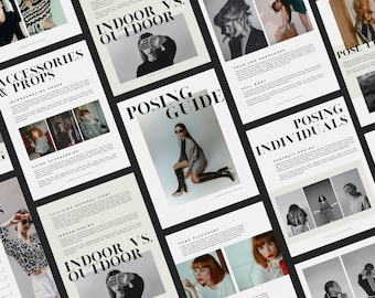 Photography Posing Guide Template | Posing Template | Ebook Template | Photographer Template | Photographer Poses