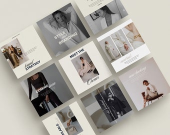 Customizable Canva Instagram Template Entrepreneurs | Social Media Managers | Instagram Followers | Instagram Feed | Social Media Bundle