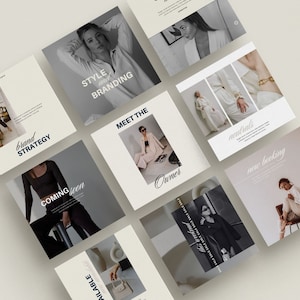 Make your Instagram feed a work of art with our aesthetic Instagram templates! Designed specifically for female entrepreneurs and bloggers, these templates will take your social media game to the next level.