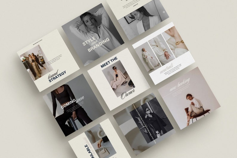 Make your Instagram feed a work of art with our aesthetic Instagram templates! Designed specifically for female entrepreneurs and bloggers, these templates will take your social media game to the next level.