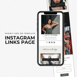 Instagram Link in Bio Template | Showit Template | Engagement Instagram | Instagram Landing Page | Instagram Template