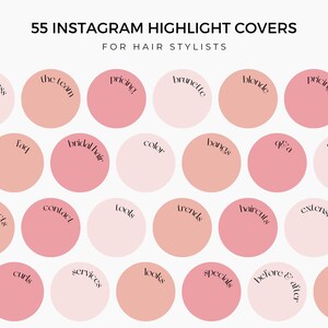 Hair Stylist Instagram Highlight Covers | Instagram Feed | Instagram Icon | Instagram Followers