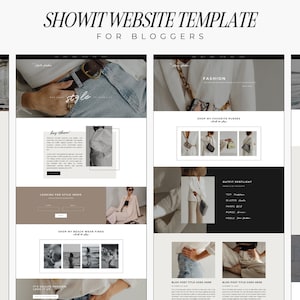 Blogger Showit Website Template | Showit Template | Blogger Template | Blog Design | Travel Diary