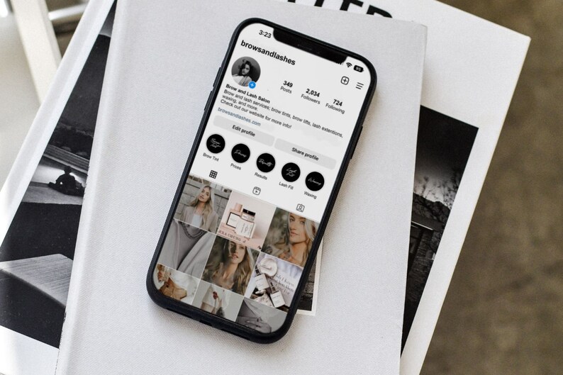 Instagram highlight covers for lash and brow techs