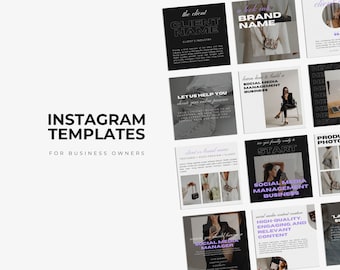 Customizable Canva Instagram Template for Course Creators | Instagram Followers | Brand Kit | Promote Online Course