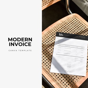 Modern Invoice Template for Canva | Canva Template | Customizable Invoice | Business Invoice Template | Editable Invoice | Printable Invoice